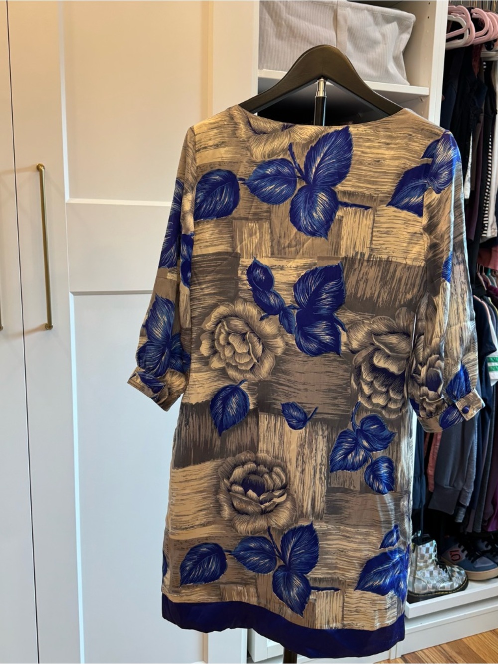 Yoana Baraschi 100% Silk Floral Dress Lined, Pockets. Gorgeous!!! Size 2 - Picture 4 of 6